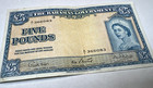 1936  1954  Bahamas 5 Five Pounds  Qeii  Elizabeth Ii  P     16b Triple Signature