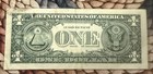 2017  1 One Dollar Bill Star Note L03167187 Us Currency Replacement Note 