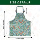 3 Pack Floral Kitchen Apron For Women Adjustable Cooking Apron With Pockets