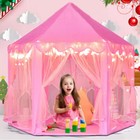 Girls Princess Castle Play Tent Large Indoor Outdoor Kids Playhouse Gift Pink Us