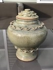 Vintage 1960s Thai Celadon Jar And Lid For Rosenthal-netter  11  Stoneware
