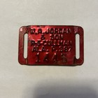 Red Metal W  A  Jordan   Son Cotton Tag Cullman Alabama