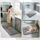 3pcs Memory Foam Bathroom Rug Absorbent Bath Mat Set Small Large And Contour Rug