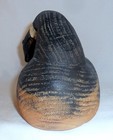 Contemporary Carved Wood Decorative Canada Goose Decoy Resting Its Head