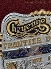 Cheyenne Frontier Days Patriotic Rodeo Cfd Buckle Rare Colored Stars W box