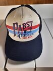 Pbr Pabst Blue Ribbon Beer Mesh Adjustable Snapback Trucker Baseball Cap Hat
