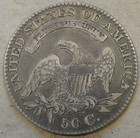 1829 Capped Bust Half 50c Original Vf
