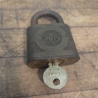 Vintage Yale Brass Super Pin Tumbler Padlock Lock   Key