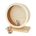 Hamster Wheel Silent Hedgehog Wheel Hamster Accessories Wooden Spinner 