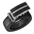 Genuine Leather Mens Ratchet Belt Belts For Men Adjustable Automatic Buckle