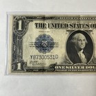 1923  1 One Dollar Silver Certificate   Horse Blanket Blue Seal - Nice Note