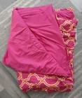 Mainstays 4-piece Twin Comforter Set - Pink   Orange Geometric Lattice Bedding