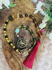 Green Witch Crow Protection And Prosperity Rosary Pagan Wicca Witch Prayer Beads