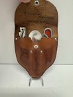 Vintage Boy Scouts Of America Leather Utensil Pouch Chow Kit 1940s