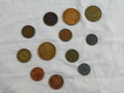 Vintage Lot 12 Assorted Coins Tokens Medallions Metal Collectible