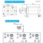 Nema23 High Torque Stepper Motor 2 Phase 8mm Shaft For Laser Engraving Machine