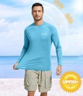 2 Pack Men   s Sun Protection Shirts Upf 50  Long Sleeve Swim Rash Guard For