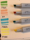 Copic Sketch Markers Dual Tip  Chisel Tip   Brush Tip  7 Markers Total 