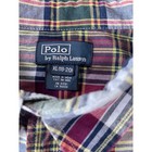 Polo Ralph Lauren Boys Xl 18-20 Plaid Button Down Shirt Multi Color Long Sleeve
