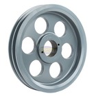 Cast Iron 8 25  Dual Groove Pulley 2 Belt A Section 4l With 1  Sheave Bushing