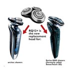New Norelco 8000 Series Rq12pro Senso Touch 3d Replacement Shaving Heads 2-pk