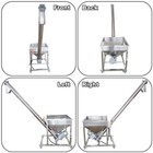 Electric Screw Conveyor Feeder Auger Hopper 1 7m Height 220v 1 1kw Single-phase