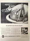 Rca Victor Globe Trotter Portable Radio Vintage 1947 Ad Magazine Advertisement