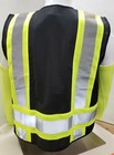 Fx Two Tone Hi-vis Black Safety Vest With 4 Front Pocket Small To 5xl