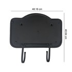 Aluminum Wall Mount Vintage Style Black Finish Post Box With Flower Embossing