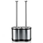 New  Toilettree Products Stainless Steel Bathroom  Toilet Bowl Brush Plunger Set