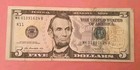 2013  5 Extremely Rare Federal Reserve Note Over Inking Watermark Error  5 Bill 