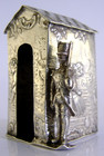Antique Rare Hanau Sterling Silver Sentry Post Soldier Guard Miniature 1900 Toy