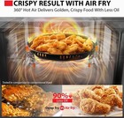 Toshiba Air Fryer Combo Microwave  1 0 Cu ft  Black Stainless Steel New