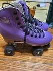 Papaison Purple Quad Roller Skates New  Black Wheels Indoor outdoor Size 9 Women