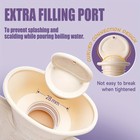 Extra Thick Durable Hot Water Bottle With Plush Cover - For Warmth   Pain Relief