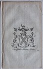 1768 Antique Print Family Crest Coat Of Arms Fitzgerald Viscount Leinster