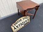 66068   Baker Historic Charleston  Mahogany Dropleaf Lamp  Table