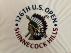 2026 Us Open Flag Shinnecock Hills White Embroidered Pin Flag Brand New 