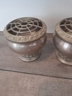 Pair Of Vintage- Ianthe Silver Plated Rose Bowls lids- Stamped