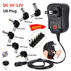 12w Universal Multi Voltage Ac dc Adapter Switching Power Supply With 6 Plugs