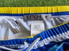 Uxh Collection Swim Briefs Mens Medium  30  Swimsuit Blue White Orange Stripes