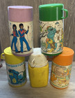 Vintage Lunch Box Thermos Lot All Will Need Cleaned