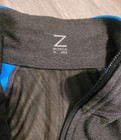 Z By Zella Women   s Full Zip Colorblock Mesh Jacket Gray blue Xl