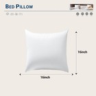 16x16 Pillows Inserts Set Of 2  Machine Washable Throw Pillow Inserts With So   