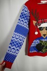 Jolly Sweaters Mens Ugly Christmas Sweater Sz L Fair Isle Nordic Reindeer Funny