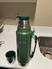 Vtg Stanley Thermos No  A-944dh Quart Green Usa Aladdin Complete W  2 Piece Lid