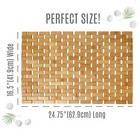 Wooden Bamboo Bath   Shower Mat Creates Spa-like Experience  24 75  X 16 5  