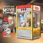 Rovsun 10oz 40 Cups Commercial Popcorn Popper Maker Machine 800w Bar Service