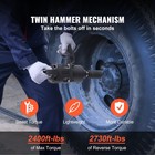 Uimoso 1  Drive Impact Wrench 2730 Ft-lbs Torque 6000 Rpm  Twin Hammer Mechanism