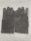 Men s Medium Fownes Leather Gloves Black Luxury Driving Lined Wrist Vintage